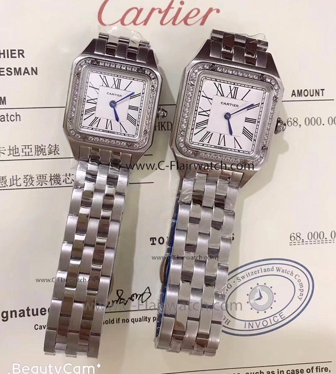 New Cartier Watches 2019 Stainless Steel White Face
